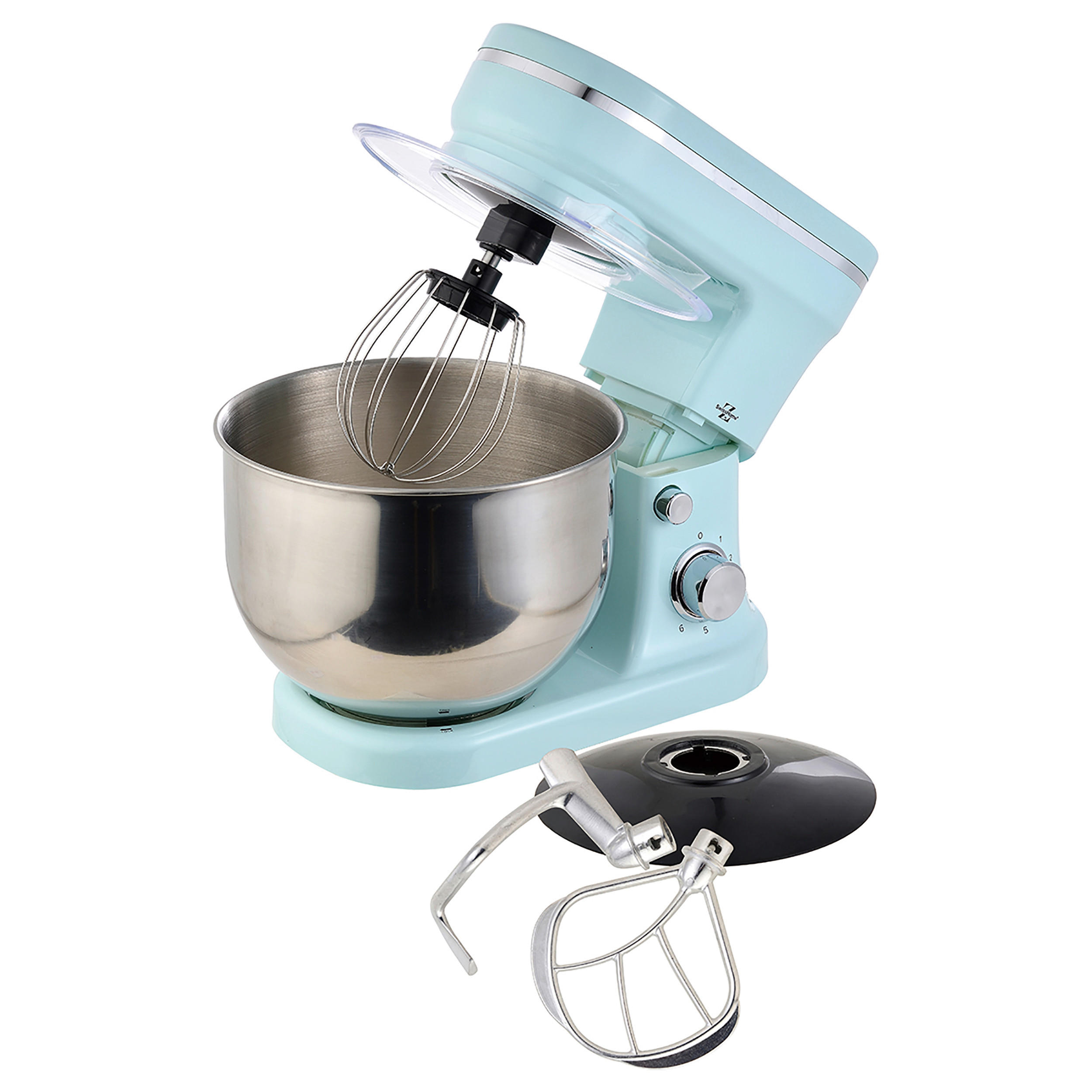 KÜCHENMASCHINE TYP:SH-6890-BL  - Silberfarben/Hellblau, Basics, Kunststoff/Metall (38,8/32,5/24,6cm)