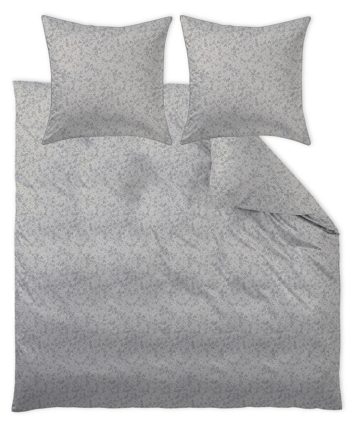 POSTELJINA NORA 200/200 cm damast siva  - siva, Osnovno, tekstil (200/200cm) - Curt Bauer