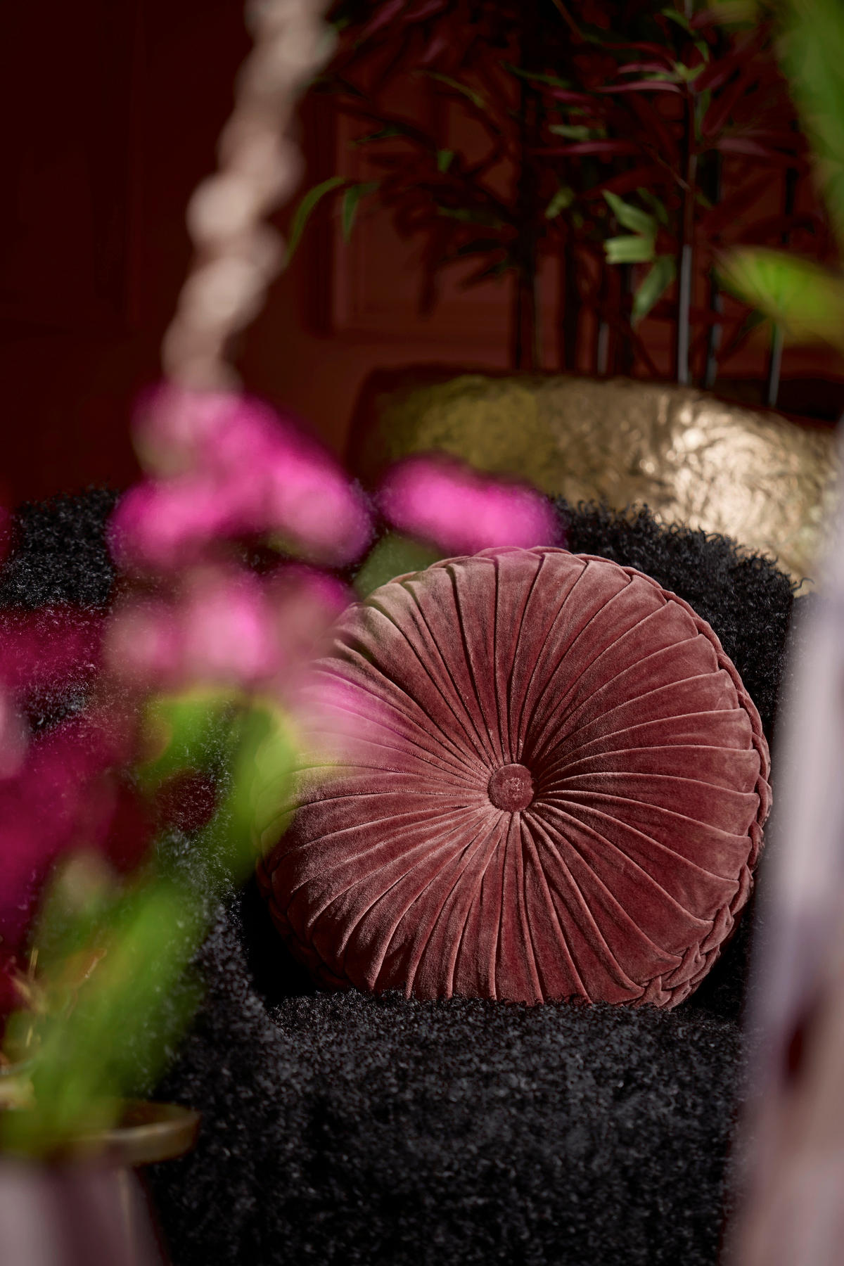 ZIERKISSEN 40 cm    - Altrosa, LIFESTYLE, Textil (40cm) - Light & Living