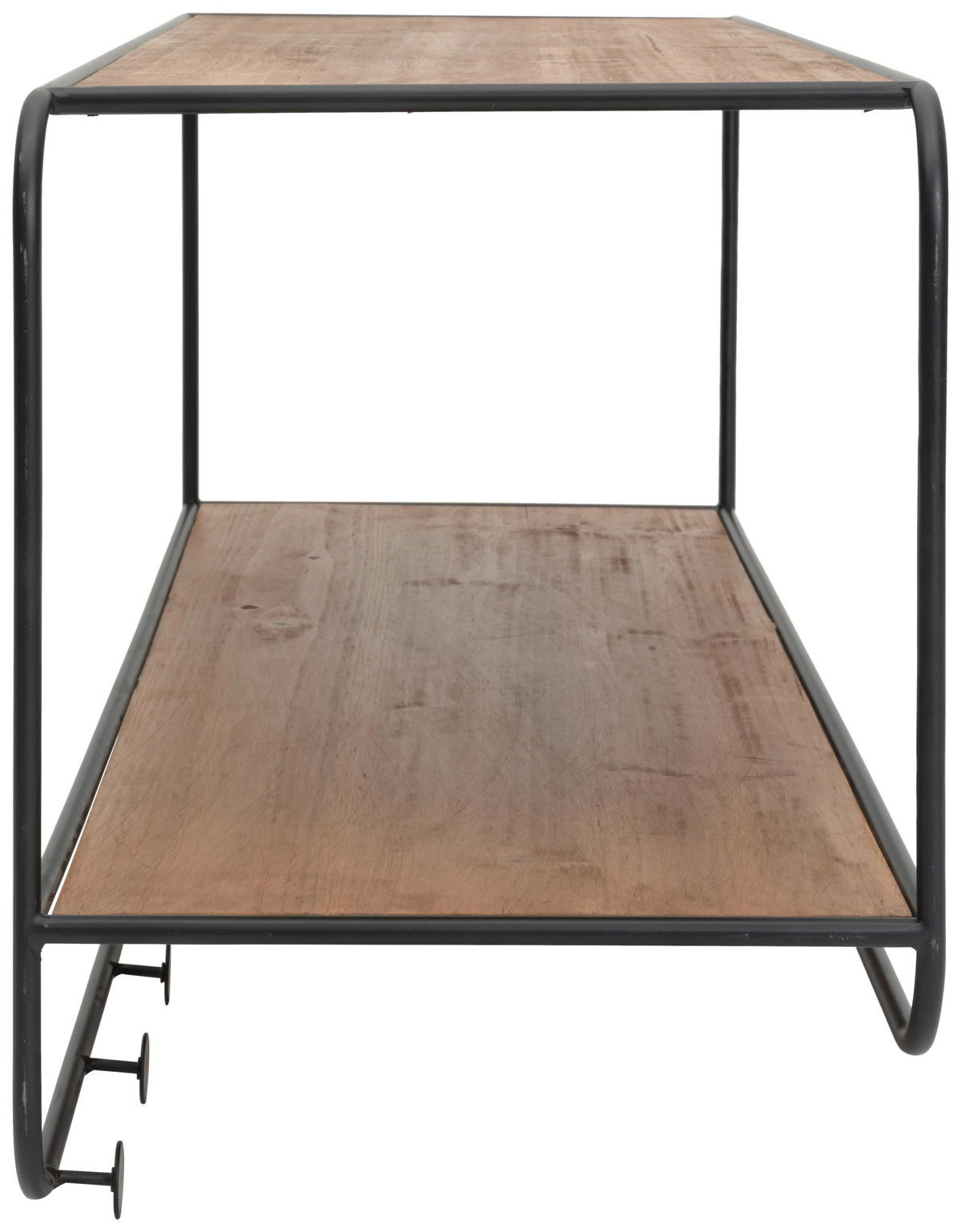ŠATNÍ LIŠTA, 90/42/32.5 cm - černá/přírodní barvy, Lifestyle, kov/dřevo (90/42/32.5cm) - Livetastic