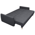SCHLAFSOFA Webstoff Graphitfarben  - Buchefarben/Graphitfarben, KONVENTIONELL, Holz/Textil (220/90/95cm) - Carryhome