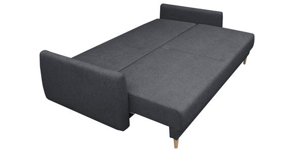 SCHLAFSOFA Webstoff Graphitfarben  - Buchefarben/Graphitfarben, KONVENTIONELL, Holz/Textil (220/90/95cm) - Carryhome