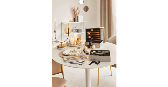 BESTECKSET Glam Chic 30-teilig Edelstahl  - Kupferfarben, Design, Metall - Homeware Profession.