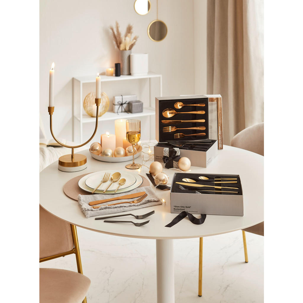 Thumbnail - Homeware Profession. Besteckset Glam Chic, Kupfer, Metall, 30-teilig, Lfgb, rostfrei, lebensmittelecht, Essen & Trinken,...