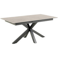 MATBORD grå rektangulär  utdragbar  - svart/grå, Trend, metall/keramik (168-210/90/76cm) - MID.YOU