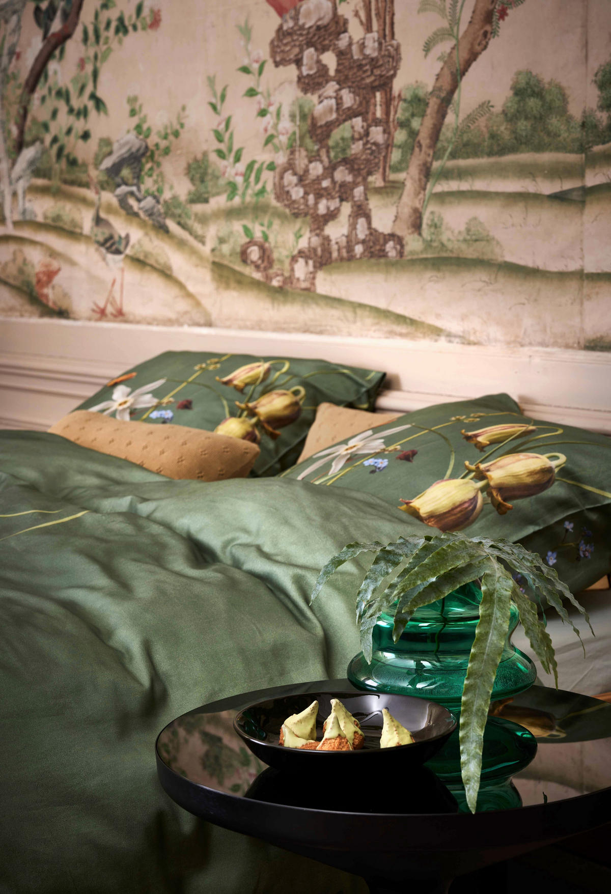 POSTELJNINA   200/200 cm       - zelena, Konvencionalno, tekstil (200/200cm) - Essenza