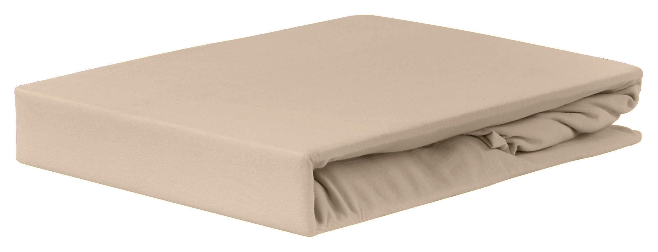 Spannleintuch Jardena Sandbeige 160x200 Cm Baumwolle