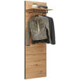 GARDEROBE 4-teilig  in 248/200/38 cm  - Schwarz/Eiche Artisan, KONVENTIONELL, Glas/Holzwerkstoff (248/200/38cm) - Voleo