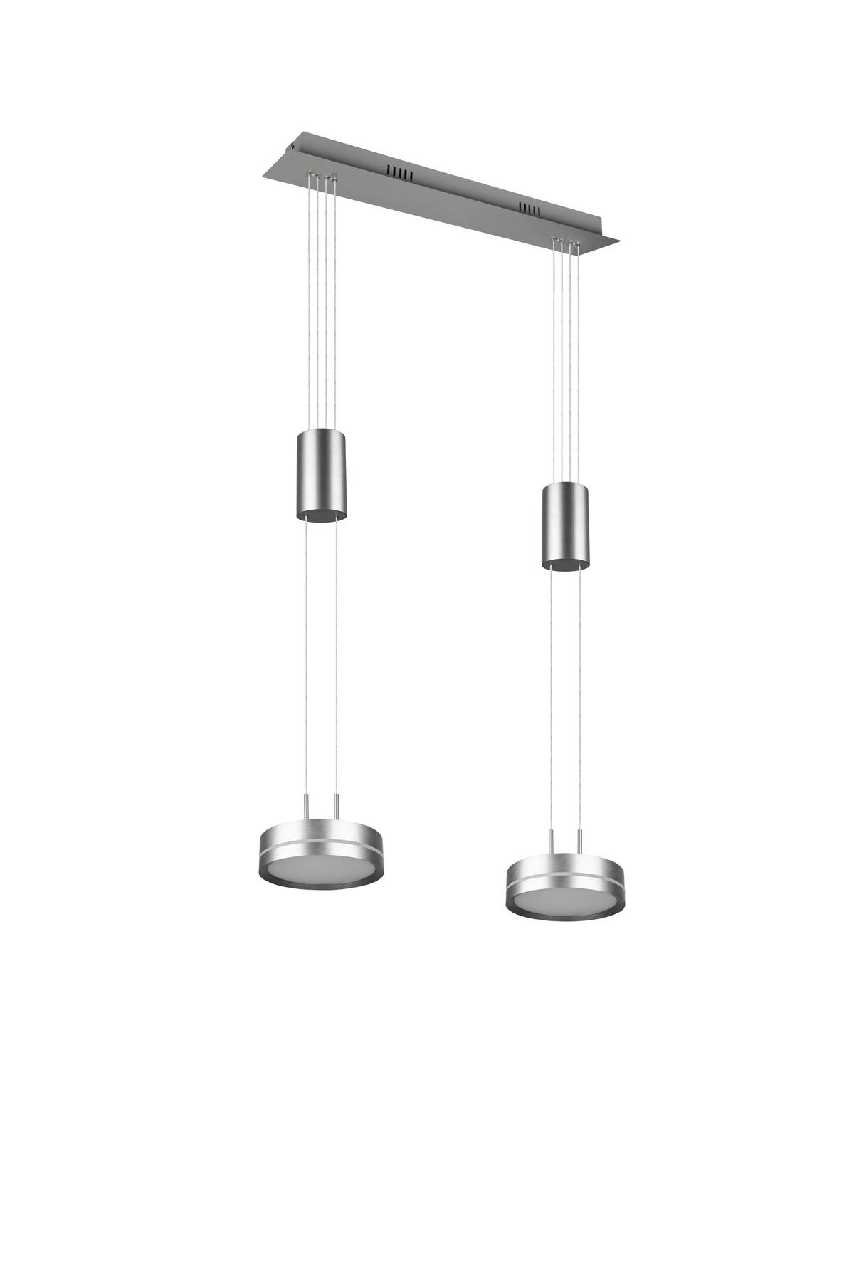 LED-HÄNGELEUCHTE 55/14/150 cm    - Nickelfarben, Basics, Metall (55/14/150cm) - Trio Leuchten