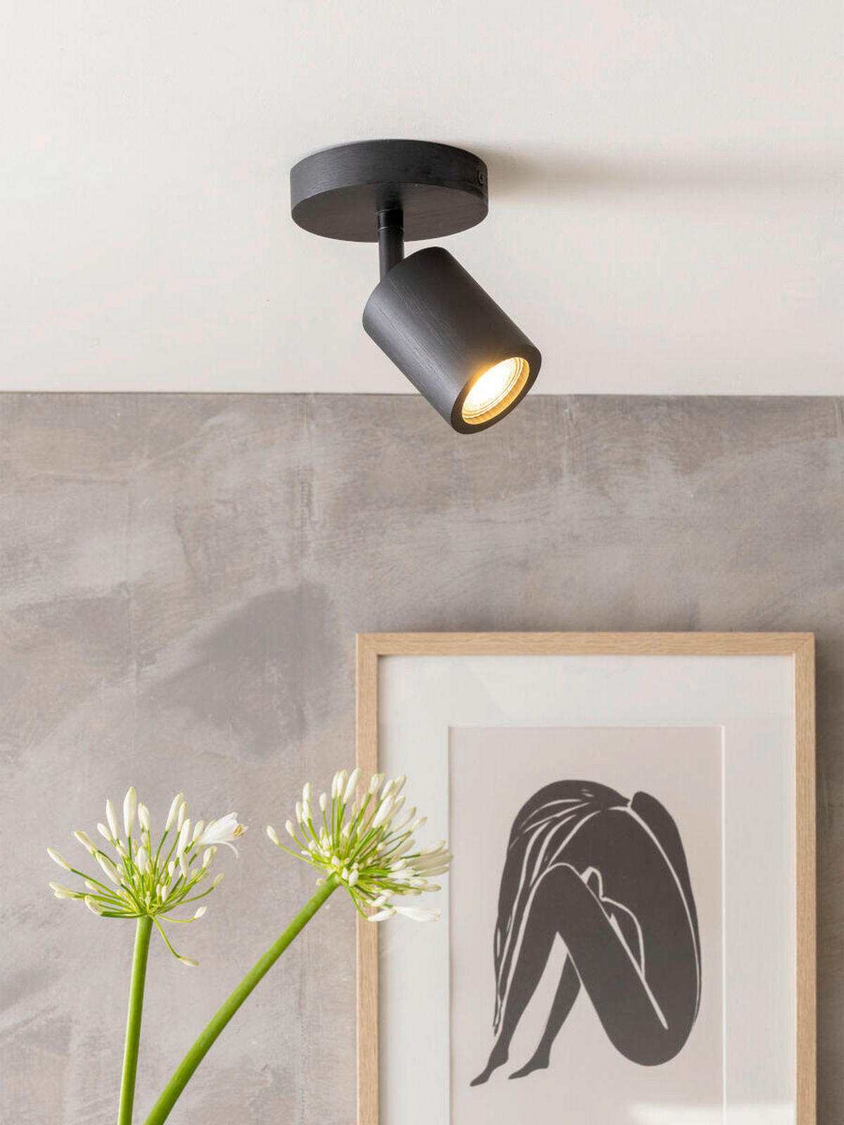 DECKENLEUCHTE Good & Mojo 12/17 cm  - Schwarz, Trend, Holz (12/17cm) - Good & Mojo