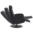 RELAXSESSEL in Leder Anthrazit  - Anthrazit/Schwarz, Design, Leder/Metall (76/108/86cm) - Dieter Knoll