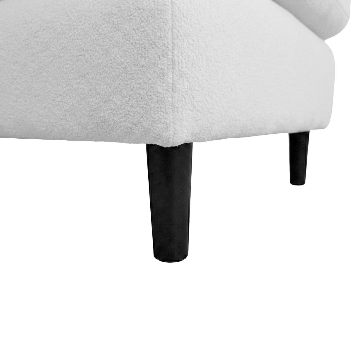 ECKSOFA LAPIT Hellgrau Chenille Zierkissen, Rückenkissen, Bettkasten  - Hellgrau/Schwarz, Design, Holz/Textil (240/170cm) - MID.YOU