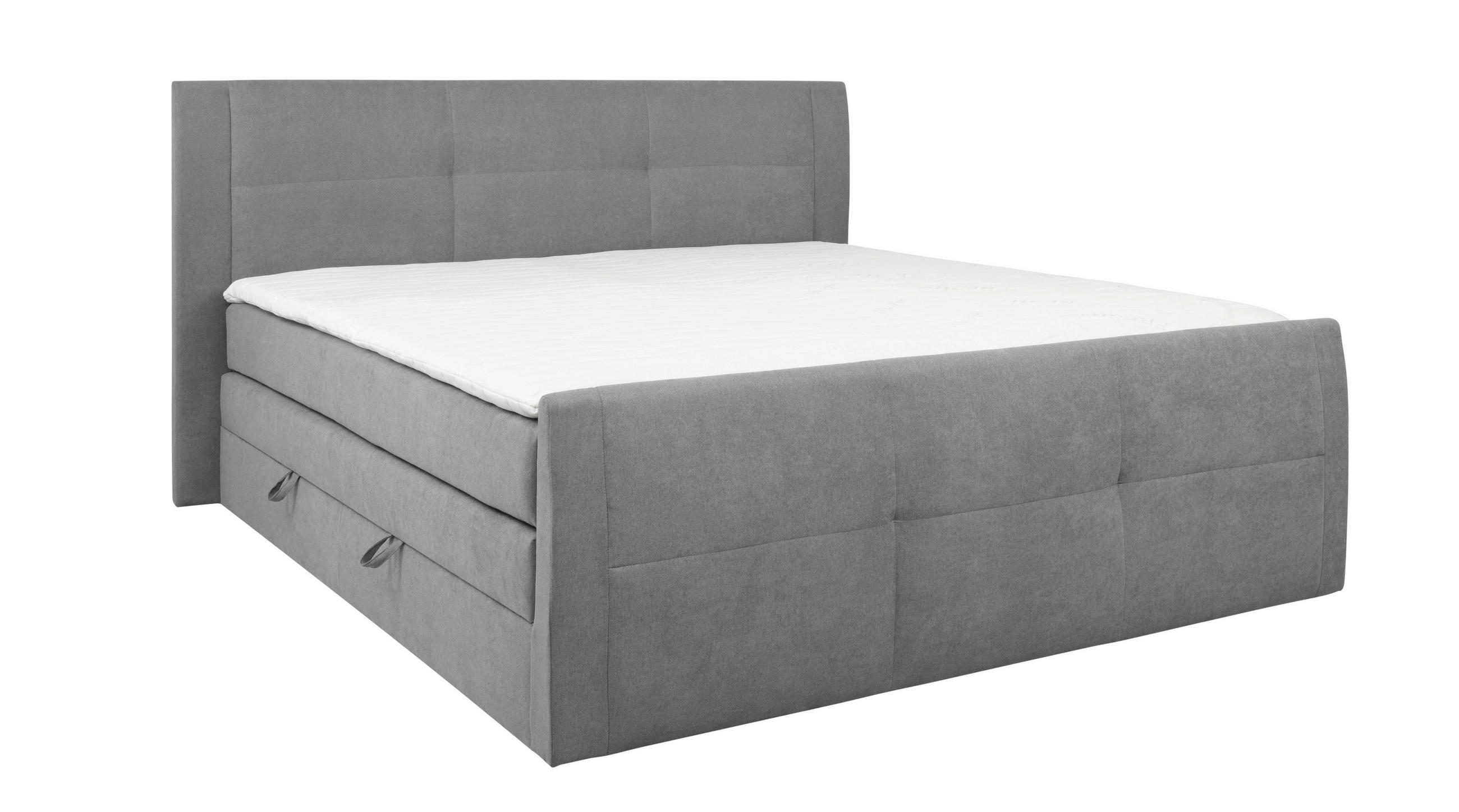 PAT BOXSPRING 160x200 cm  in gri  - gri, Modern, material pe bază de lemn (160/200cm) - Carryhome