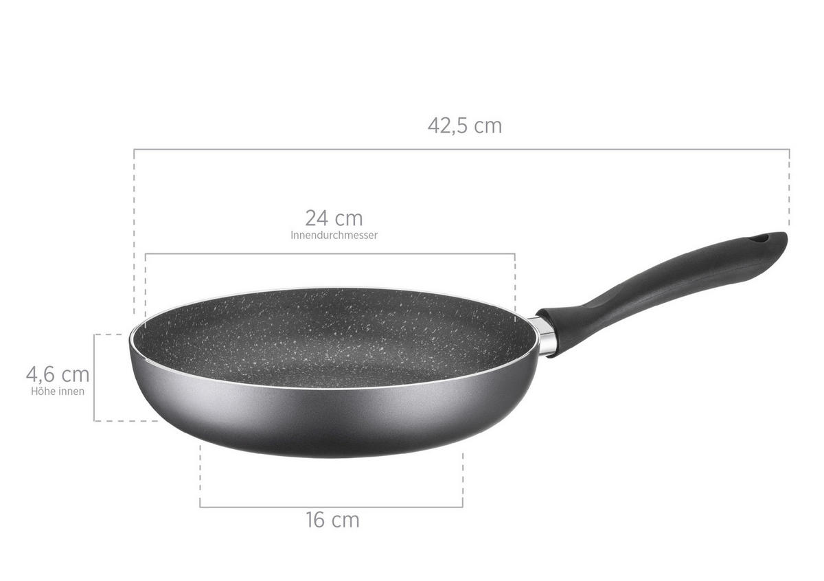 KOCHTOPFSET IZAR 6-teilig  - Transparent/Schwarz, Basics, Glas/Metall - Mäser