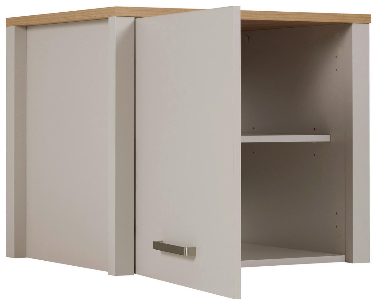 AUFSATZSCHRANK 70/60/60 cm  in  - Kaschmir/Silberfarben, ROMANTIK / LANDHAUS, Holzwerkstoff/Metall (70/60/60cm) - home24