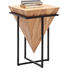 BEISTELLTISCH in Naturfarben, Schwarz - Schwarz/Naturfarben, Trend, Holz/Metall (41/41/66cm) - Ambia Home BEISTELLTISCH in Naturfarben, Schwarz - Schwarz/Naturfarben, Trend, Holz/Metall (41/41/66cm) - Ambia Home