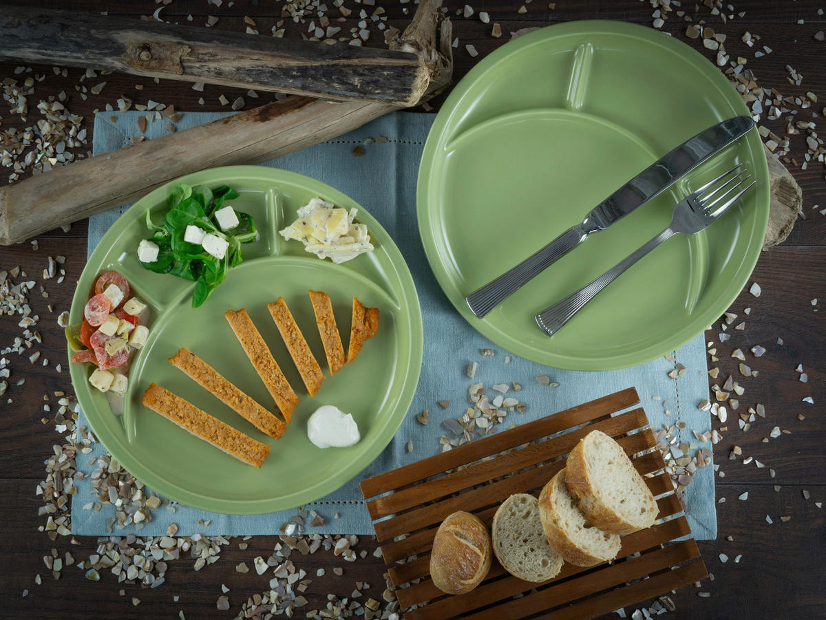 FONDUETELLER Grün 27 cm Universal  - Grün, Basics, Keramik (27cm) - Creatable