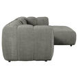 ECKSOFA in Chenille Dunkelgrau 272/172 cm - Dunkelgrau/Schwarz, KONVENTIONELL, Kunststoff/Textil (272/172cm) - Carryhome