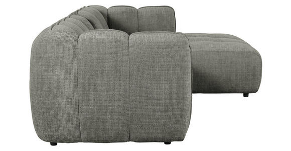 ECKSOFA in Chenille Dunkelgrau 272/172 cm - Dunkelgrau/Schwarz, KONVENTIONELL, Kunststoff/Textil (272/172cm) - Carryhome