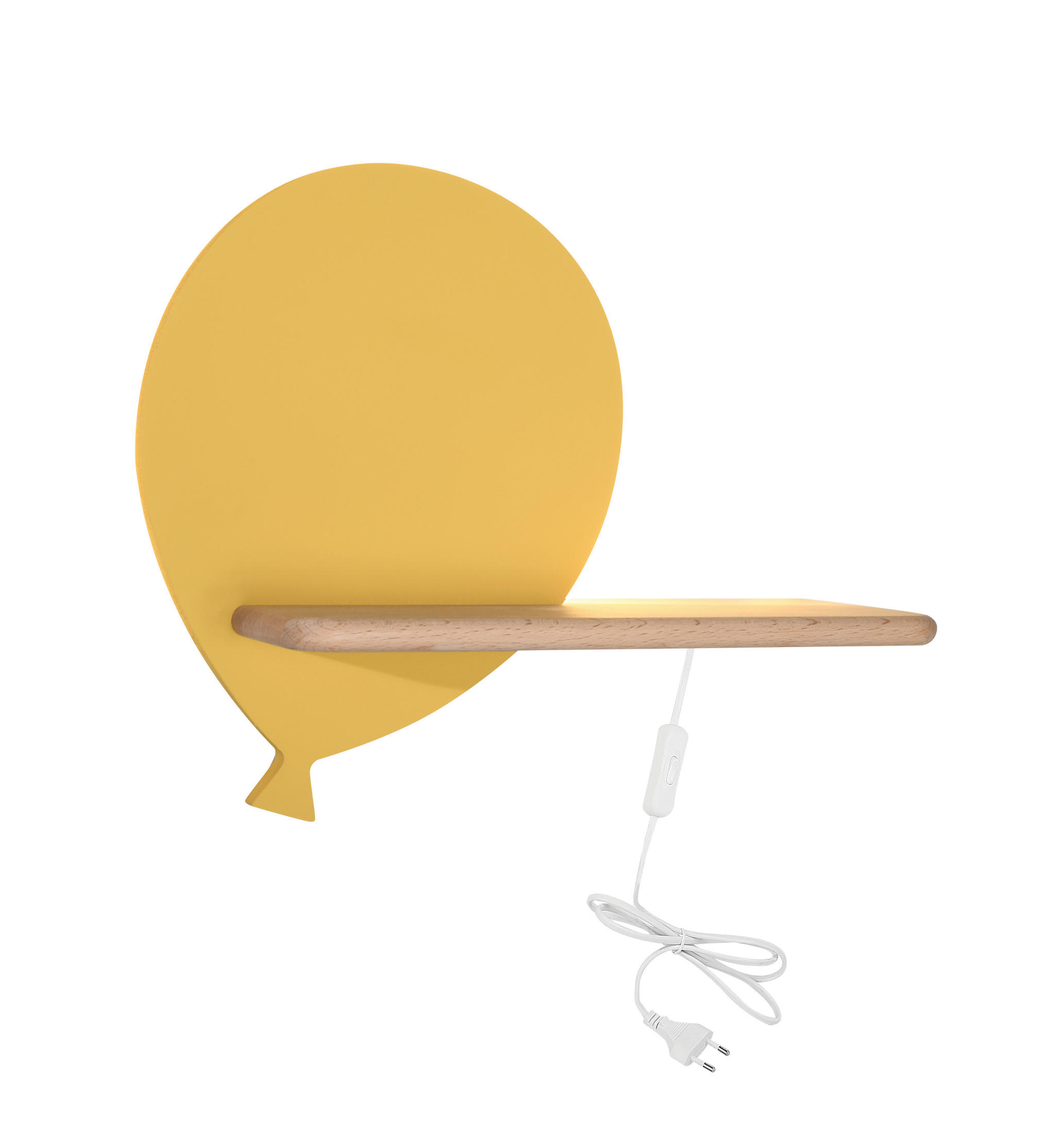 VÄGGLAMPA Ballon 31/12/26 cm   - guldfärgad, Klassisk, metall/trämaterial (31/12/26cm)