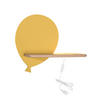 WANDLEUCHTE Ballon 31/12/26 cm   - Goldfarben, KONVENTIONELL, Holz/Holzwerkstoff (31/12/26cm)