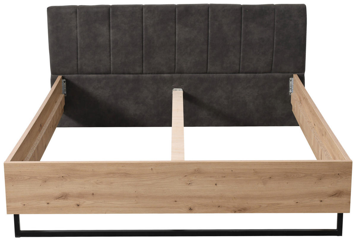 ÁGY  Artisan tölgy  - fekete/Artisan tölgy, Basics, faalapú anyag/textil (197,5/212/94cm) - Xora
