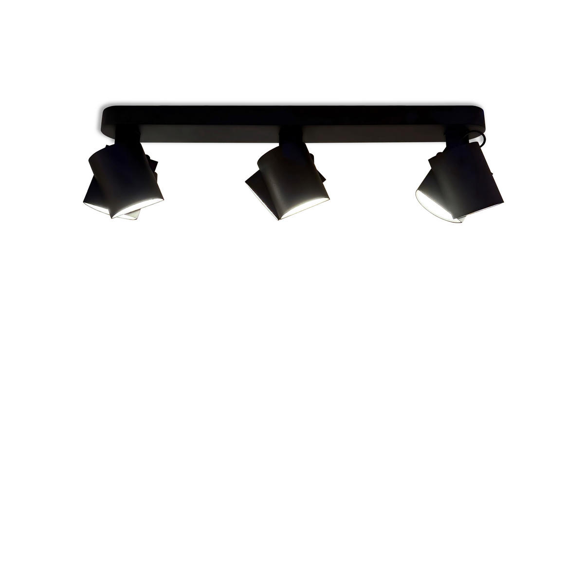 LED-DECKENSTRAHLER 80/6/19 cm   - Schwarz, KONVENTIONELL, Metall (80/6/19cm) - BOPP