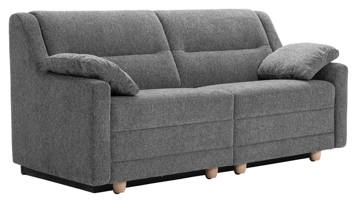 SCHLAFSOFA Chenille Grau