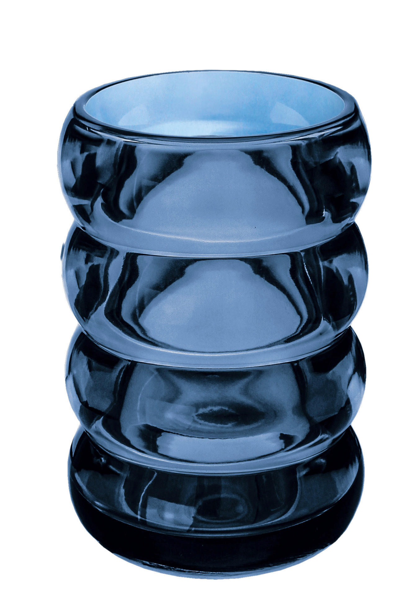 FOGMOSÓPOHÁR üveg  - kék, Basics, üveg (7,6/10,8cm) - Kleine Wolke