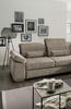Ecksofa mit Schlaffunktion Hellbraun Velours  - Hellbraun/Chromfarben, MODERN, Holz/Textil (297/250cm) - Livetastic