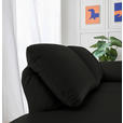RÉCAMIERE in Echtleder Schwarz  - Chromfarben/Schwarz, Design, Leder/Metall (209/85-109/95-16cm) - Dieter Knoll