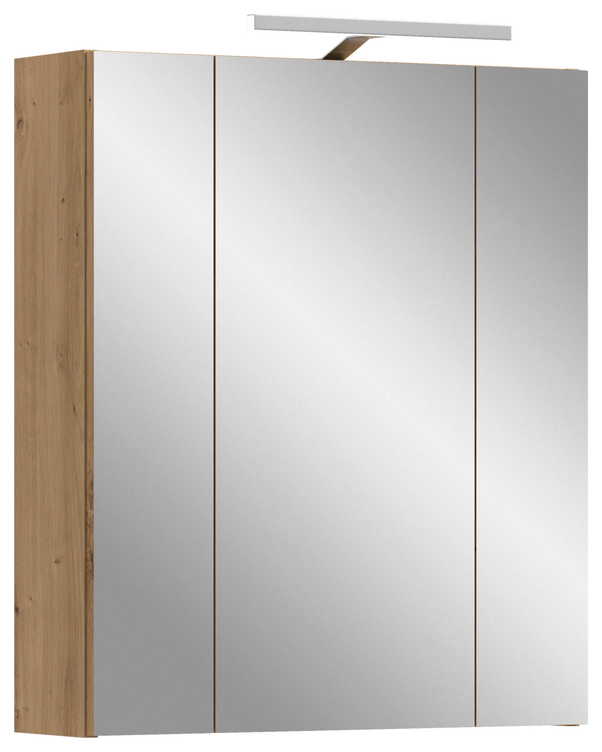 SPIEGELSCHRANK 60/70/18 cm  - Eiche Artisan, Basics, Holzwerkstoff (60/70/18cm) - MID.YOU