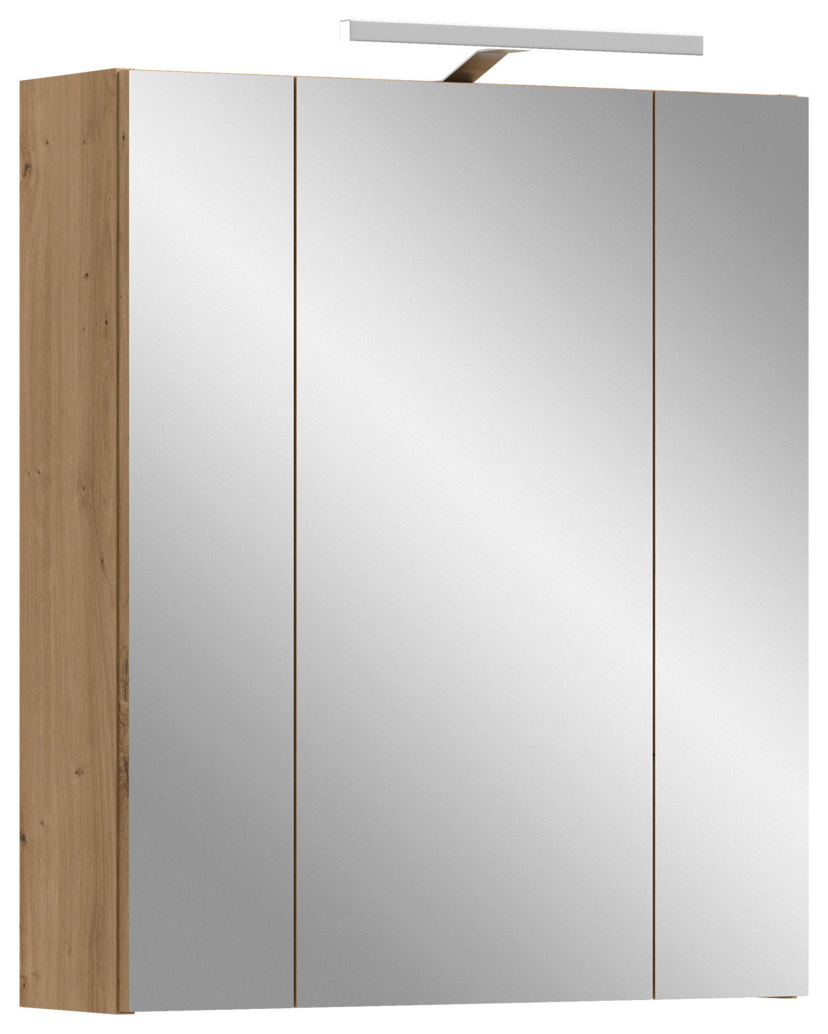 SPIEGELSCHRANK 60/70/18 cm  - Eiche Artisan, Basics, Holzwerkstoff (60/70/18cm) - MID.YOU