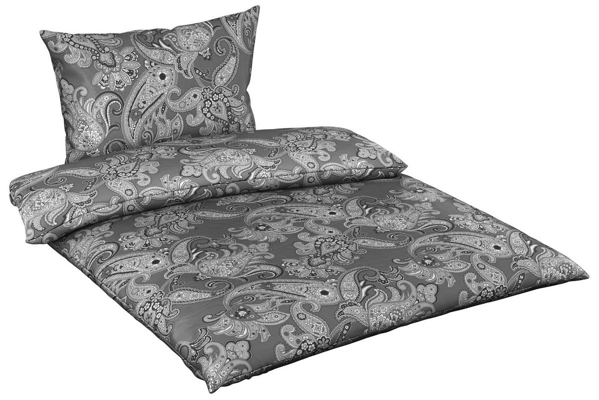 POSTELJINA ADANA 140/200 cm saten antracit  - antracit, Osnovno, tekstil (140/200cm) - Novel