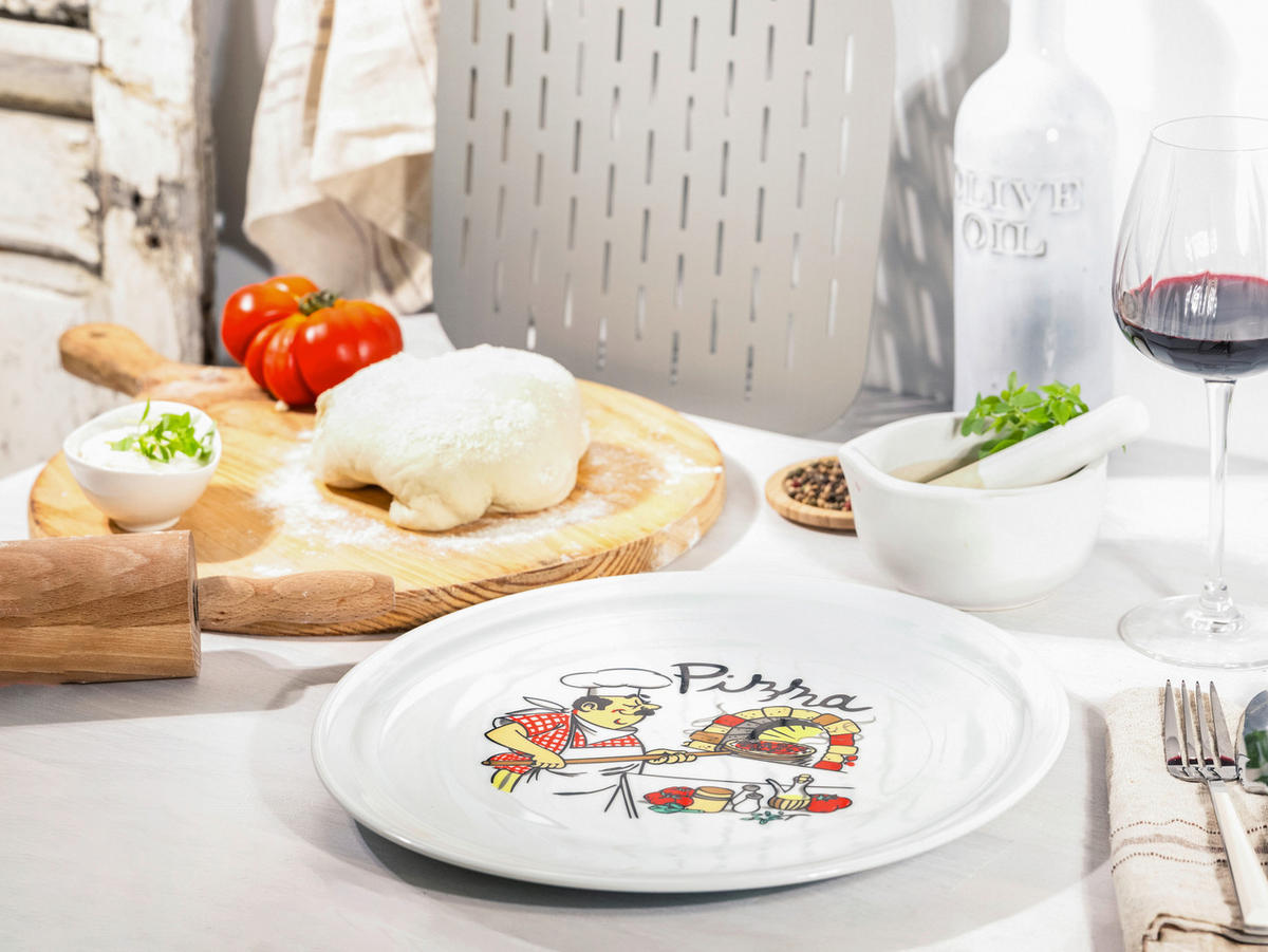 PIZZATALLRIK Milano Pizzabäcker  40 cm   - multicolor, Basics, keramik (40cm) - Creatable