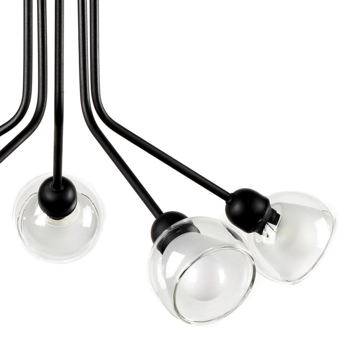 DECKENLEUCHTE 55/45 cm   - Schwarz, Basics, Metall (55/45cm)