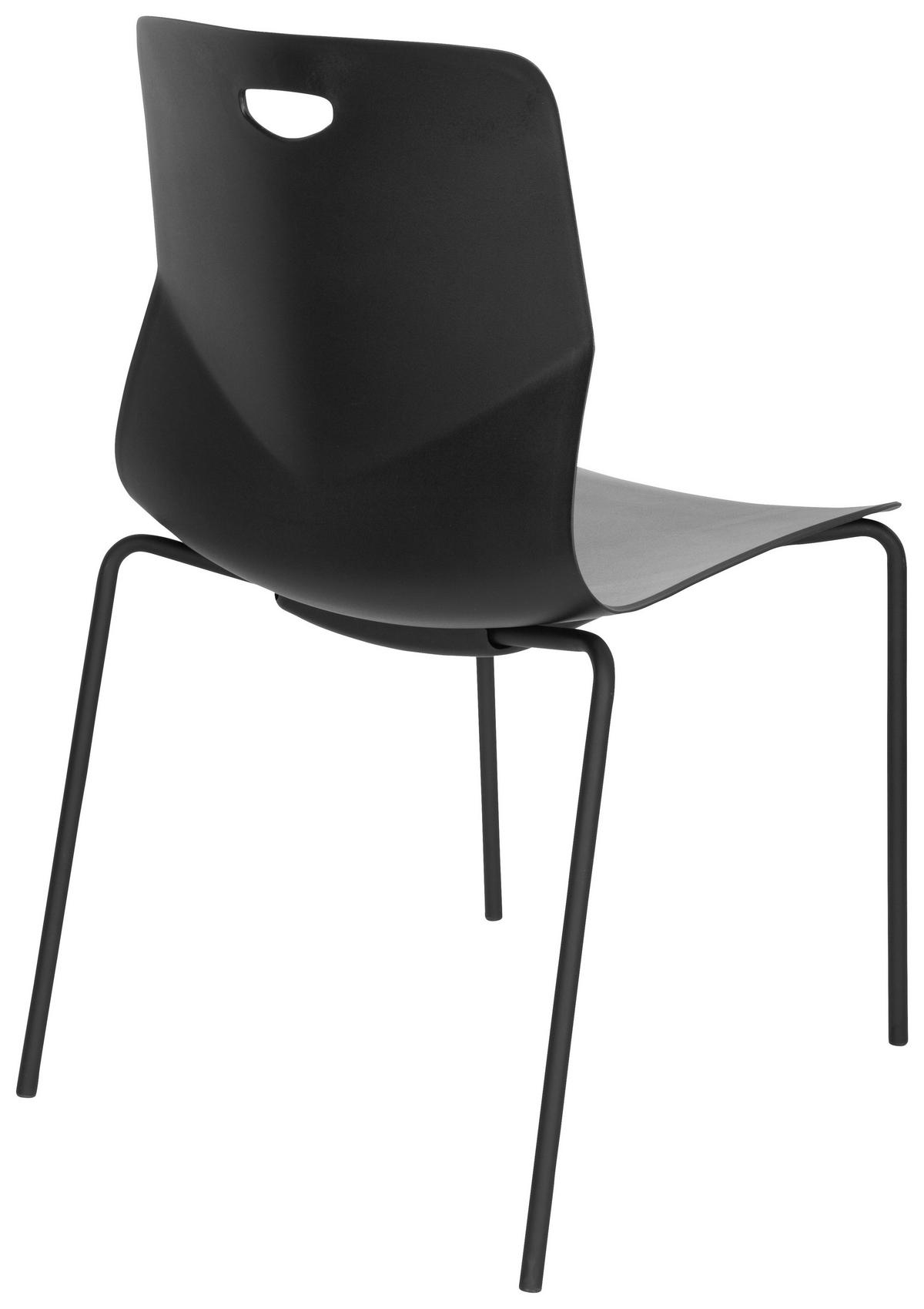 KONFERENČNÍ ŽIDLE - černá, Moderní, kov/plast (46/87/55cm) - MID.YOU