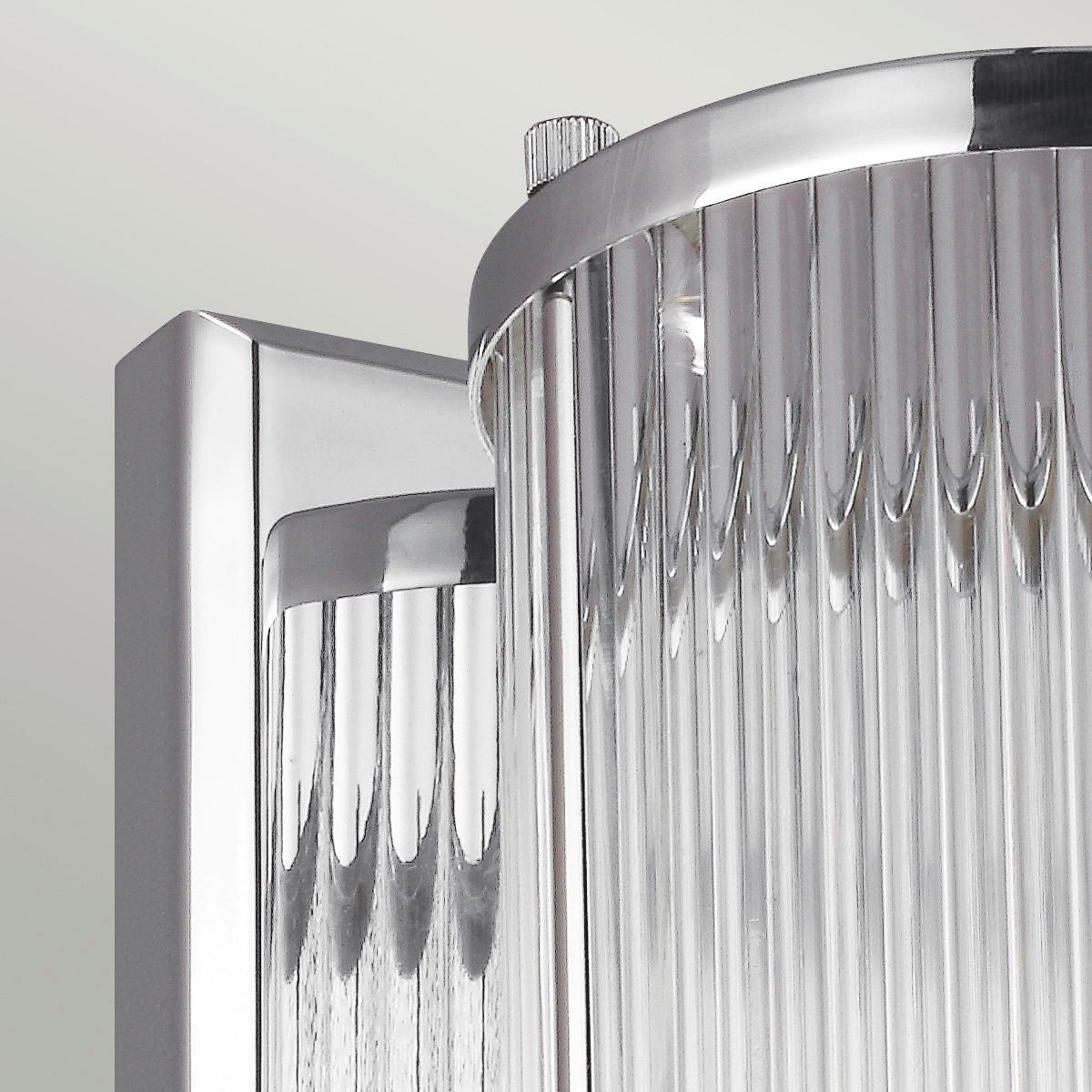 BADEZIMMER-WANDLEUCHTE - Chromfarben, Konventionell, Glas/Metall (12,1/13,3/38,1cm) - Elstead Lighting