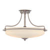 DECKENLEUCHTE Elstead Griffin 53.3/35.6 cm   - Chromfarben, LIFESTYLE, Glas/Metall (53.3/35.6cm) - Elstead Lighting