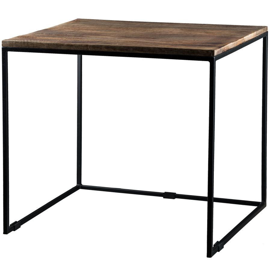 BEISTELLTISCH Hellbraun - Hellbraun, Basics, Kunststoff (55/60/50cm)