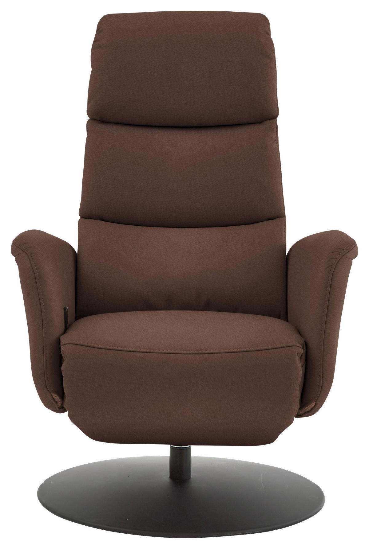 RELAXSESSEL in Leder Braun  - Schwarz/Braun, Design, Leder/Metall (76/108/86cm) - Dieter Knoll