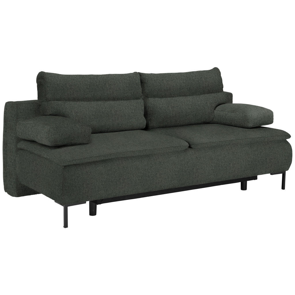 Thumbnail - Novel Boxspringsofa, Dunkelgrün, Textil, Füllung: Schaumstoff, 202x93x100 cm, Stoffauswahl, Wohnzimmer, Sofas & Couches,...