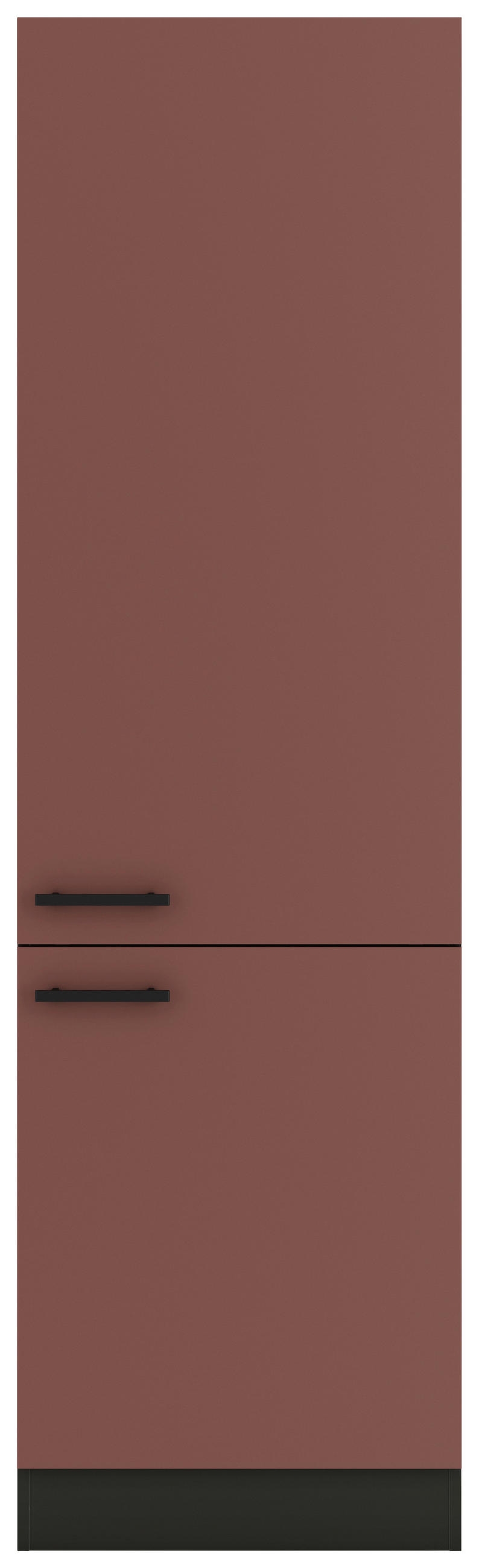 APOTHEKERSCHRANK 60/206,8/57,1 cm  in Rotbraun  - Rotbraun/Anthrazit, Basics, Holzwerkstoff/Metall (60/206,8/57,1cm) - Optifit