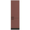 APOTHEKERSCHRANK 60/206,8/57,1 cm  in Rotbraun  - Rotbraun/Anthrazit, Basics, Holzwerkstoff/Metall (60/206,8/57,1cm) - Optifit