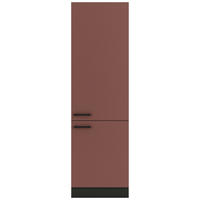 APOTHEKERSCHRANK 60/206,8/57,1 cm  in Rotbraun  - Rotbraun/Anthrazit, Basics, Holzwerkstoff/Metall (60/206,8/57,1cm) - Optifit