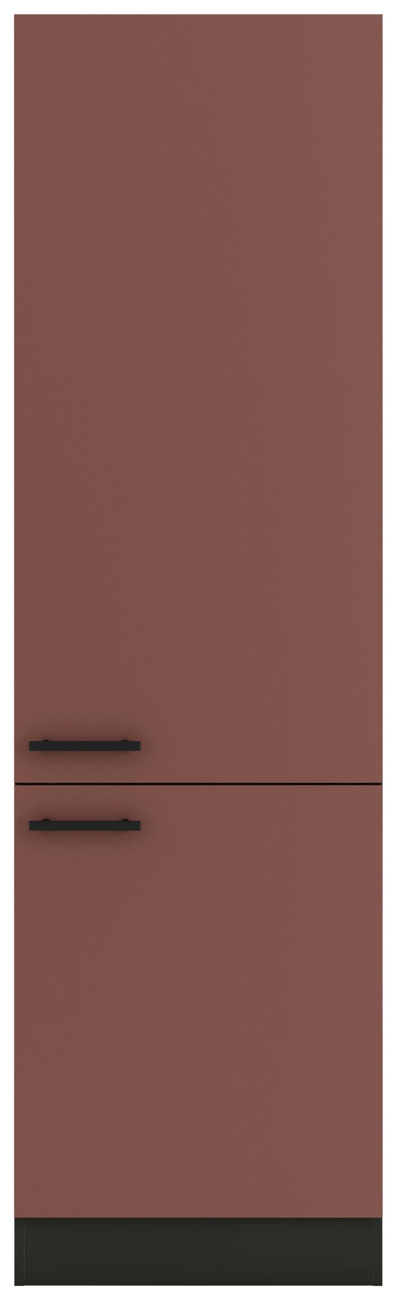 APOTHEKERSCHRANK 60/206,8/57,1 cm  in Rotbraun  - Rotbraun/Anthrazit, Basics, Holzwerkstoff/Metall (60/206,8/57,1cm) - Optifit
