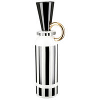 BODENVASE POMPOSO  - Schwarz/Bronzefarben, Basics, Keramik (11/48cm)