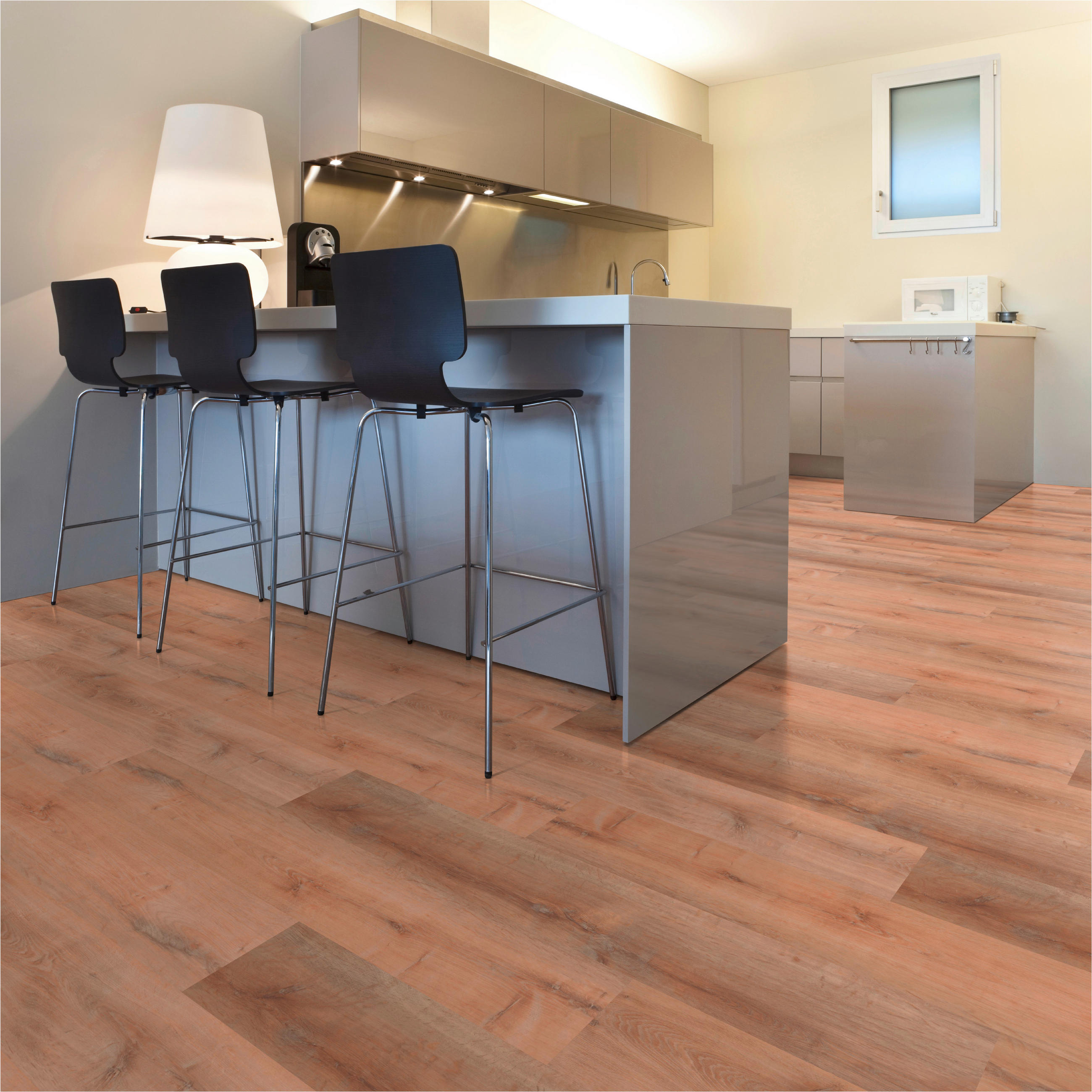 DESIGNBODEN More+  per  m² - Hellbraun/Eichefarben, Basics, Kunststoff (121/22/0,5cm)