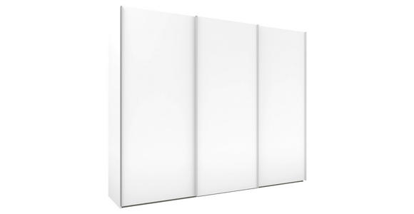 SCHWEBETÜRENSCHRANK 270/223/69 cm 3-türig Weiß - Alufarben/Weiß, KONVENTIONELL, Holzwerkstoff/Metall (270/223/69cm) - Novel