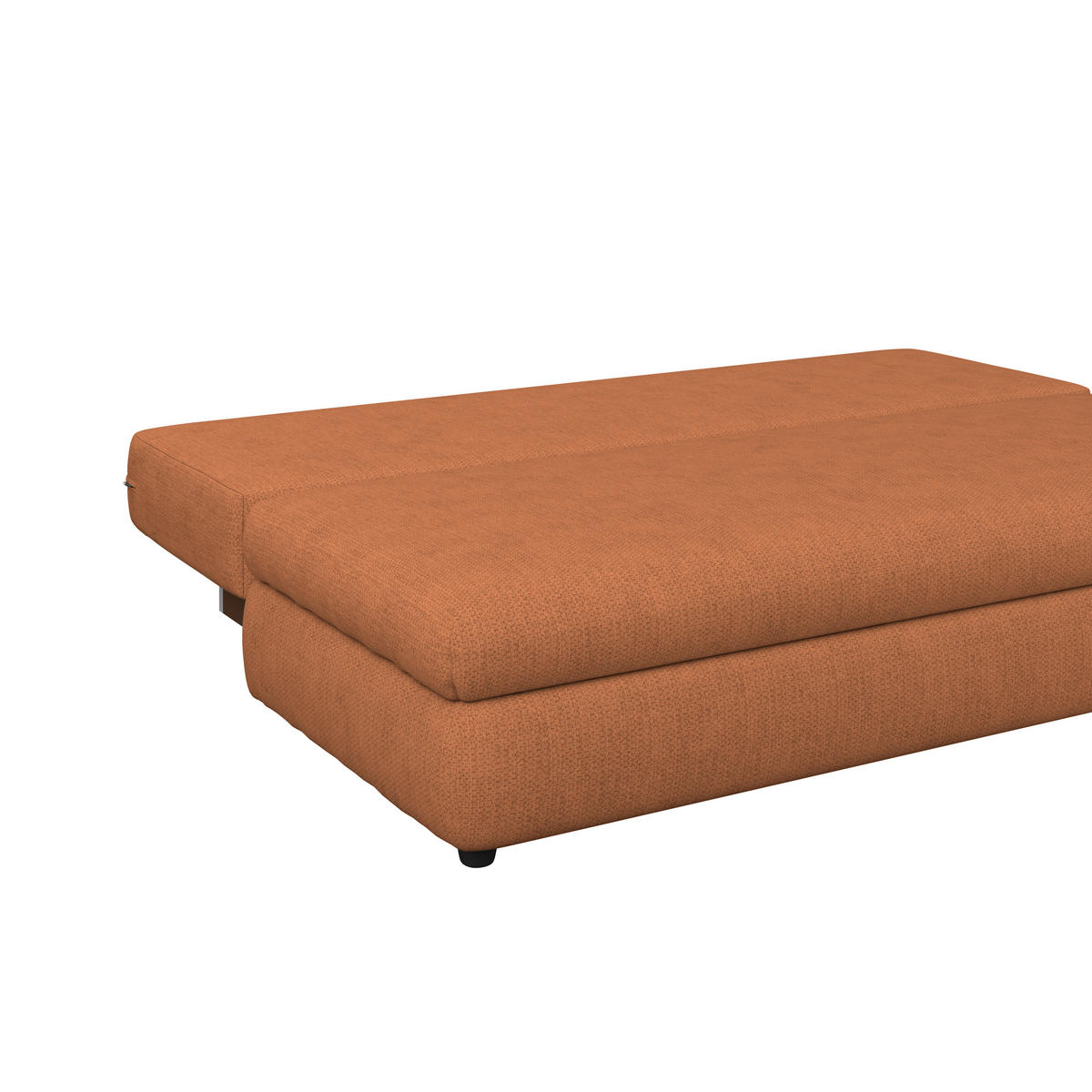 Canapea Extensibila, lemn, plastic, textil, teracotă - teracotă, Trend, plastic/lemn (205/72/100cm)